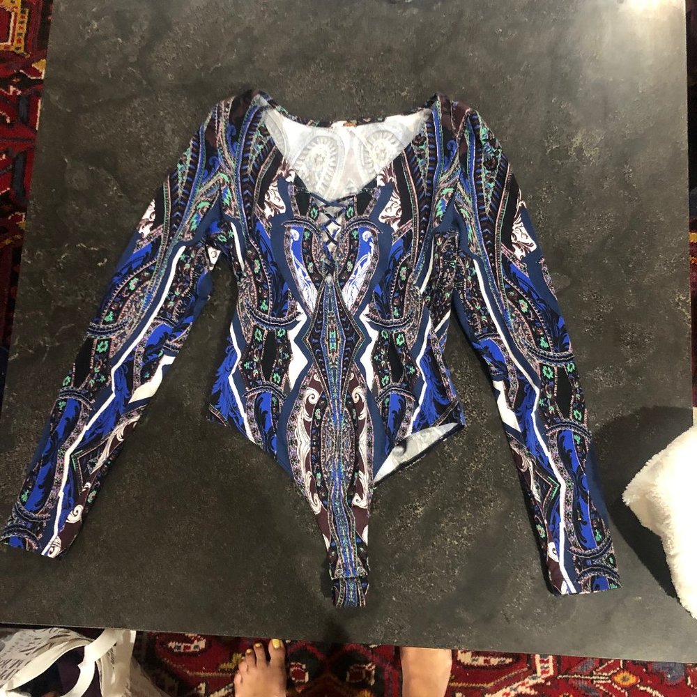 Multi-Colored Free People Unitard